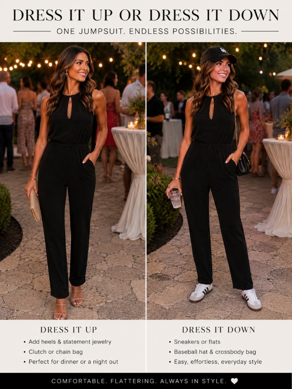 Tart Black Jumpsuit XS | Soft Stretchy Everyday Chic